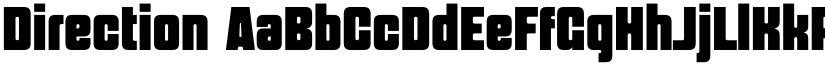 Direction font
