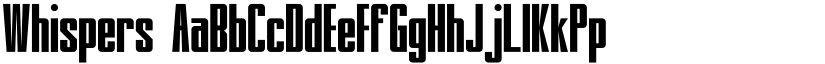 Whispers font