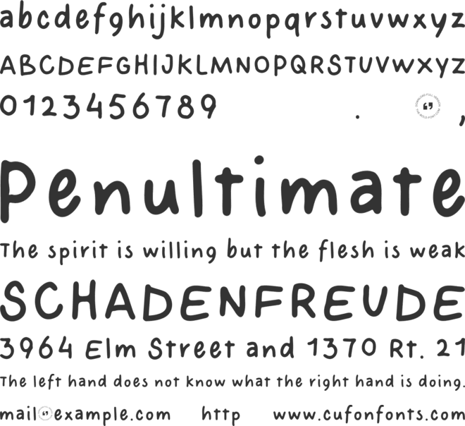 THE JOURNAL FONT font preview