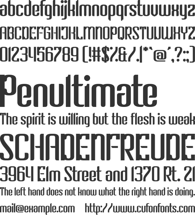 Robinson Pleasure font preview