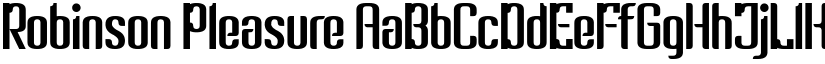 Robinson Pleasure font