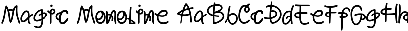 Magic Monoline font