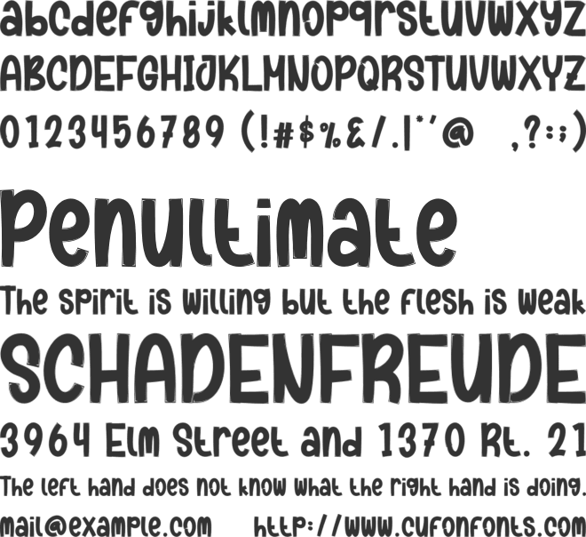 Smile Ghost font preview