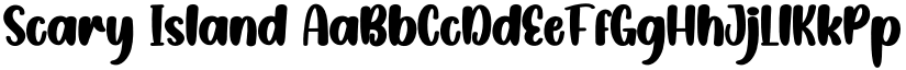 Scary Island font