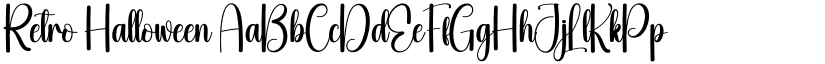Retro Halloween font