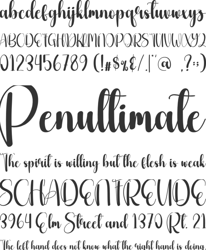 Monday Scary font preview