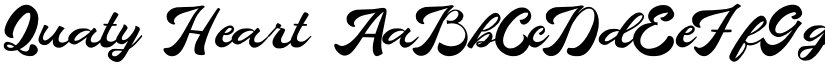 Quaty Heart font