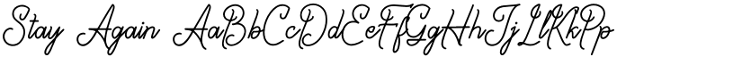 Stay Again font
