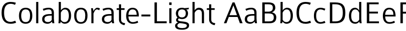 Colaborate-Light font