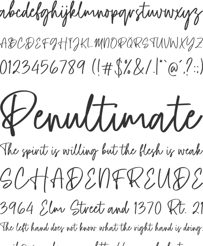Dellmonte font preview