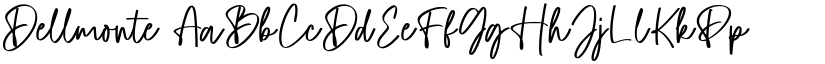 Dellmonte font