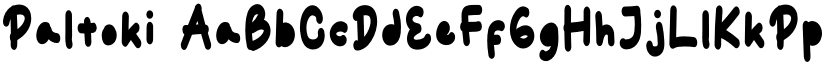 Paltoki font