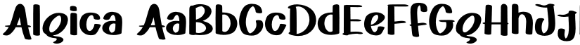 Algica font