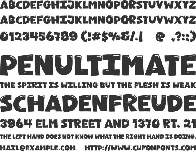 Howdy Koala font preview