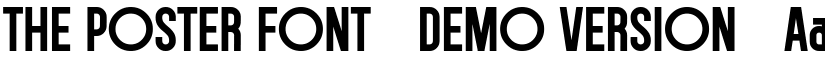 THE POSTER FONT (DEMO VERSION) font