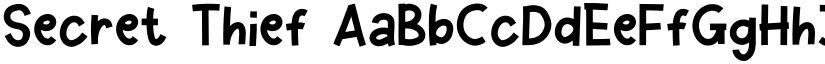Secret Thief font