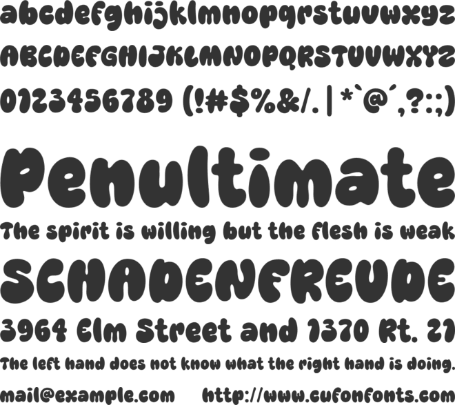 Super Crumble font preview