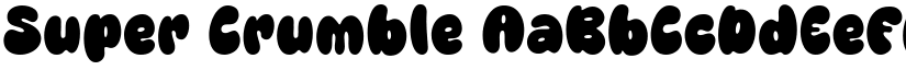Super Crumble font