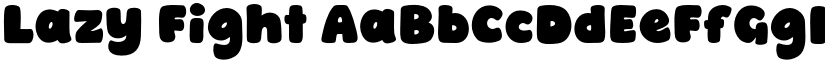 Lazy Fight font