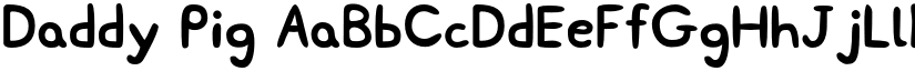 Daddy Pig font