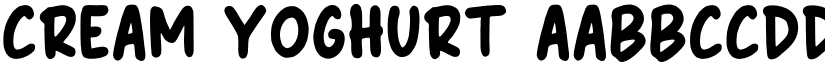 Cream Yoghurt font