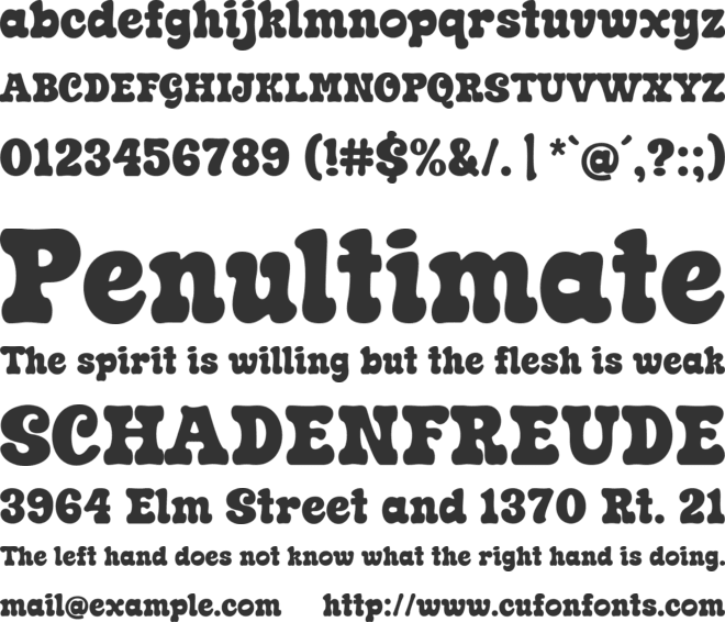 Super Golden font preview