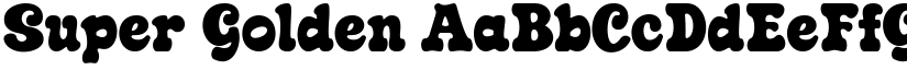 Super Golden font