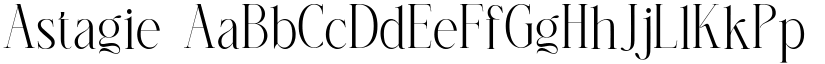 Astagie font