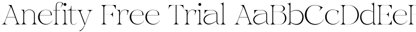 Anefity Free Trial font