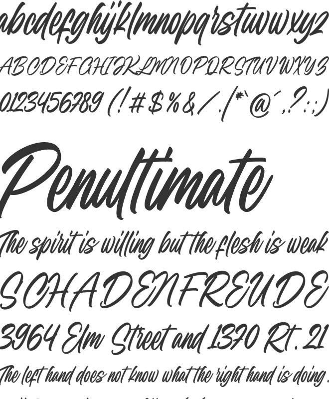 Monday Starlight font preview