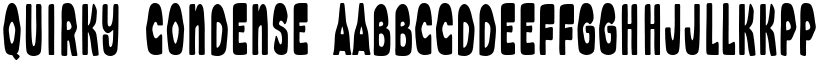 Quirky Condense font