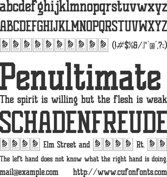 Capitan Playden font preview