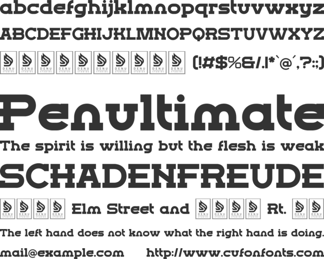 Angkor Strat font preview