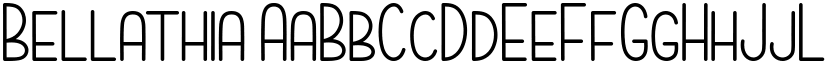Bellathia font
