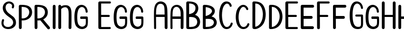 Spring Egg font