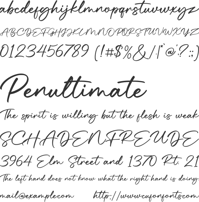 Cassretema font preview