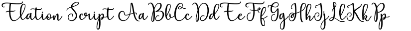 Elation Script font