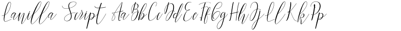 Lanilla Script font