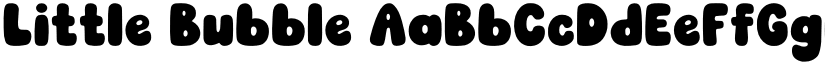 Little Bubble font