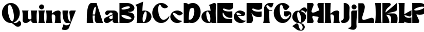 Quiny font