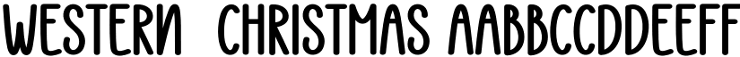 Western  Christmas font