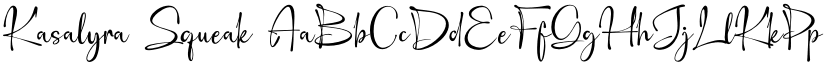 Kasalyra Squeak font