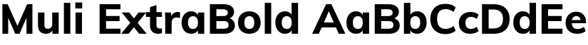 Muli ExtraBold font