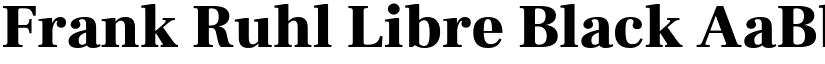 Frank Ruhl Libre Black font