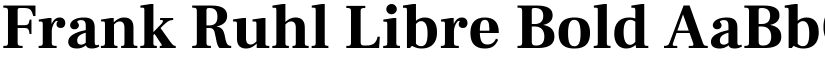 Frank Ruhl Libre Bold font