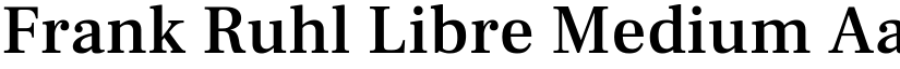 Frank Ruhl Libre Medium font