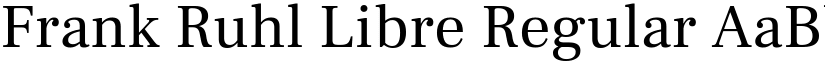 Frank Ruhl Libre Regular font