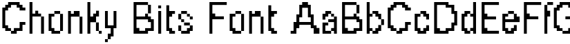 Chonky Bits Font font