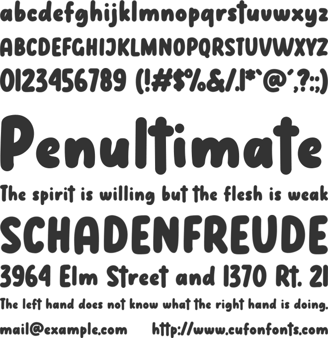 Guava Harvest font preview