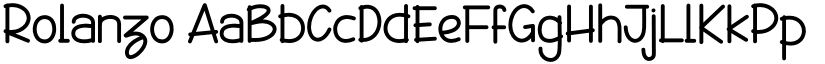 Rolanzo font